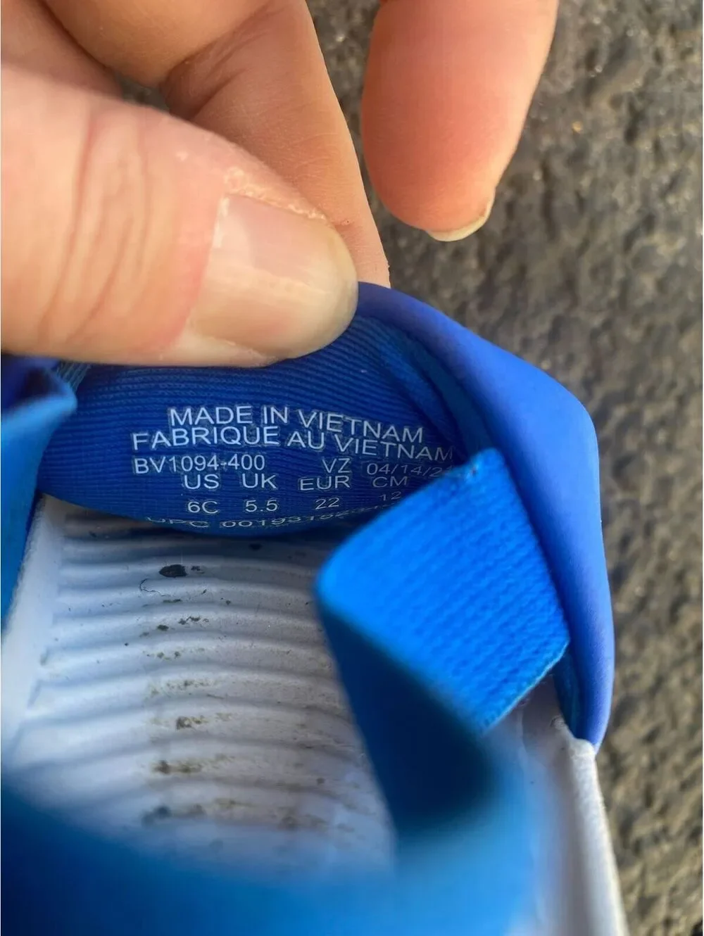 EUC Toddler infant Nike sandals blue boys girls size 6c waterproof shoes beach